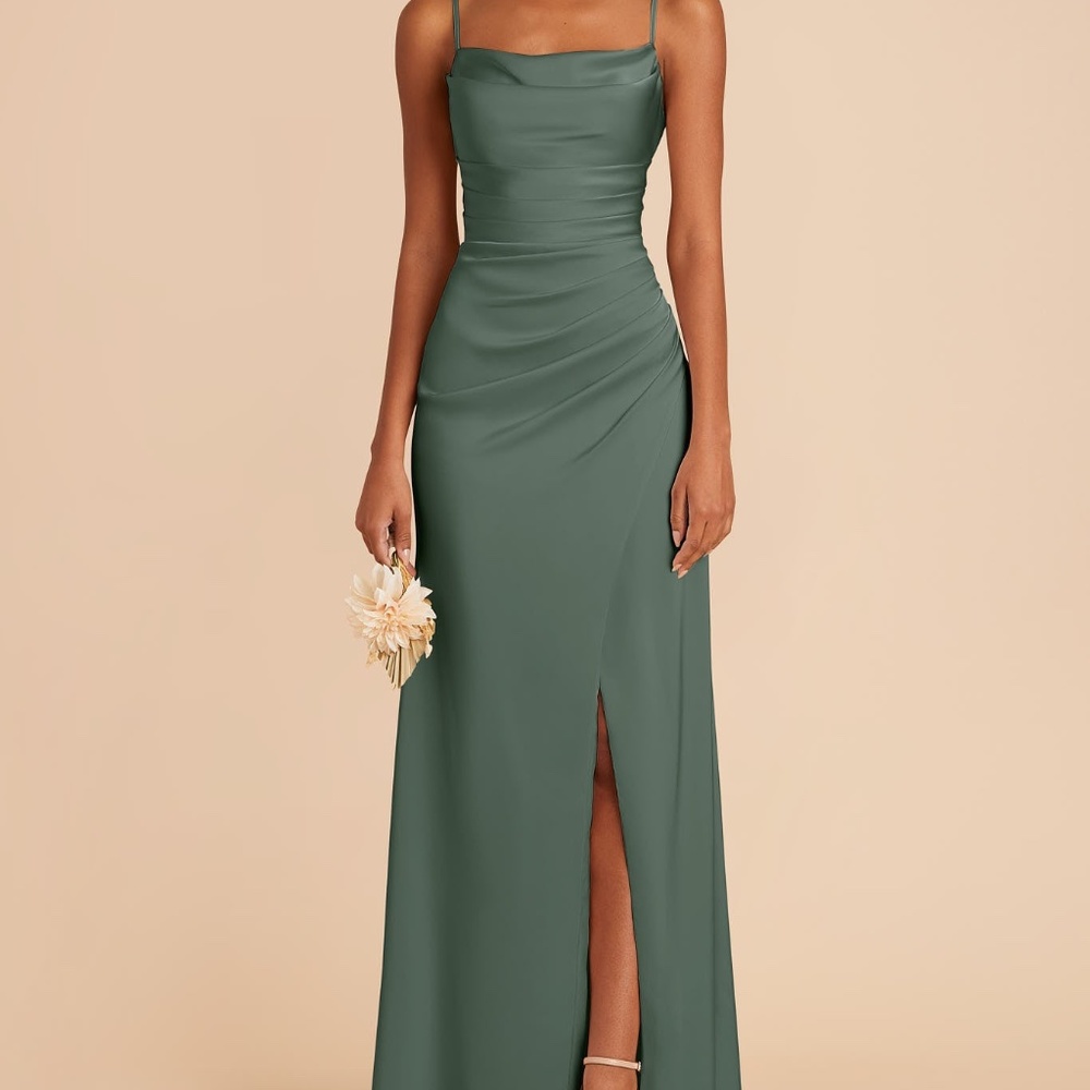 Birdy Grey Lydia Dress Matte Satin Eucalyptus